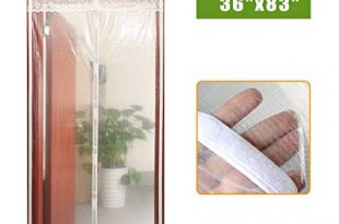 Magnetic Thermal Screen Door Curtain, Insulated Door Covering for
