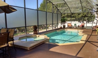 Privacy Screen For Pool Enclosure
