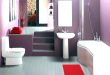 Excellent Bathroom Purple Accessories Purple And Black Bathroom