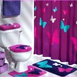 Purple Bath Decor Latest Precious Black And Pink Bathroom Sets U