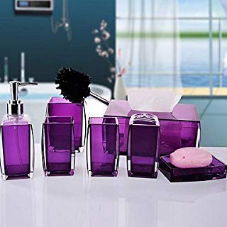 Amazon.com: Purple - Bathroom Accessory Sets / Bathroom Accessories