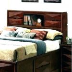 Headboard With Lights And Storage King Size Queen Wood Rustic Wooden