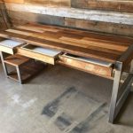 Reclaimed wood desk | Etsy