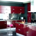Red And White Kitchen Decorating Ideas Fabulous Red Kitchen And Oak Kitchen  Cabinet
