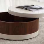 Round Coffee Table With Storage Design Modern u2014 The Home Redesign