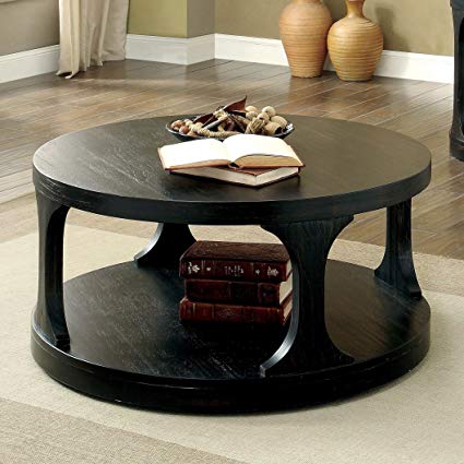 Amazon.com: Round Coffee Table With Storage Area Side Table With