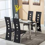 Amazon.com: Glass Dining Table & Chair Sets