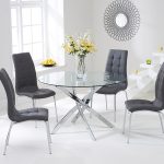 Dining Tables. glamorous round glass dining table and chairs