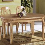Gorgeous Wooden Dining Table Chairs Wood Set Oval In Design 9