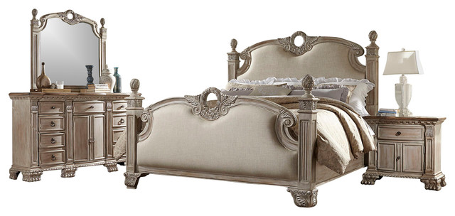 Antiqued Weathered Bedroom Furniture - Shabby-chic Style - Bedroom