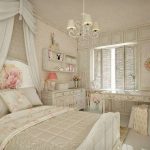 French Style Shabby Chic Bedroom Furniture Set for Medium Bedroom