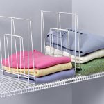 Large White Wire Shelf Divider Image. Click any image to view in high  resolution