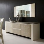 contemporary modern dining room buffet with mirror | Home - Cabinet