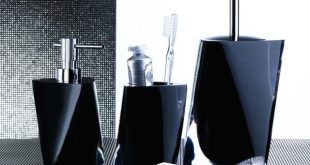 Black And Silver Bathroom Accessories Incredible Sets Bath Intended
