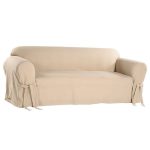 Shop Classic Slipcovers Cotton Duck Casual-Fit Loveseat Slipcover