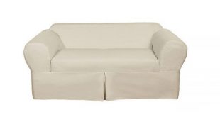 Shop Classic 2-piece Cotton Twill Loveseat Slipcover - Free Shipping