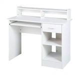 Amazon.com : White computer Desk Small Office Desk Work Table