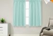 Amazon.com: Lazzzy Baby Blue Waterproof Small Window Curtains for