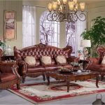 Solid wood furniture antique design sofa set S153-in Living Room