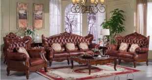 Solid wood furniture antique design sofa set S153-in Living Room