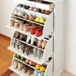 Great space saver for a small closet or room. Shoe drawers from IKEA