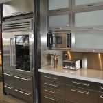 Stainless steel kitchen cabinets, cabinet doors and countertops