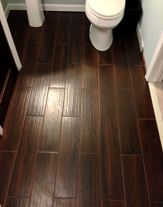 Ceramic tile that looks like woodu2026 perfect for a kitchen, bathroom