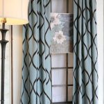 Curtain panels in turquoise and brown | CURTAIN PANELS TURQUOISE
