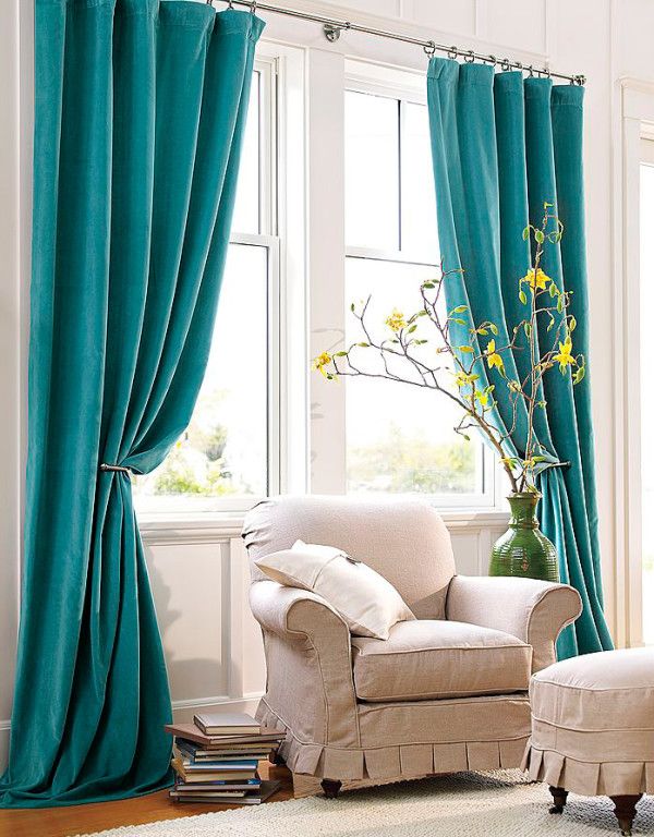 Turquoise Blue Curtains For Living Room