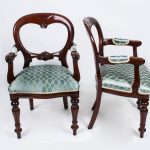 Vintage Victorian Style Balloon Back Dining Chairs Set of 12 at 1stdibs