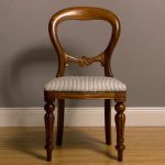 Victorian Style Dining Chair Bespoke Upholstered by Feather & Weave