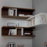Wall Mount Corner Shelf With Books In Order | Room_Transform | Wall
