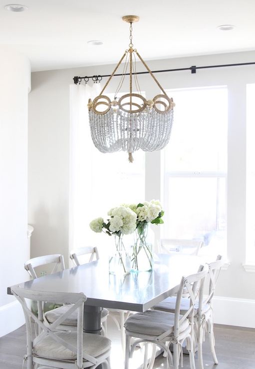 Fiona Beaded Chandelier - Transitional - Dining Room - Owen and Davis