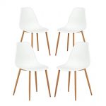 Amazon.com - GreenForest Dining Chairs Set of 4, Mid Century Modern