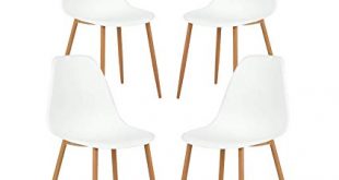 Amazon.com - GreenForest Dining Chairs Set of 4, Mid Century Modern