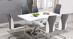 White Gloss Dining Tables: Amazon.co.uk