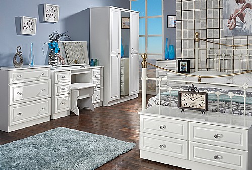Balmoral (White High Gloss) Bedroom Range - Welcome Furniture
