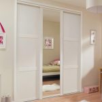 Shaker Panel & Mirror Door White | Sliding Wardrobe Doors | Doors