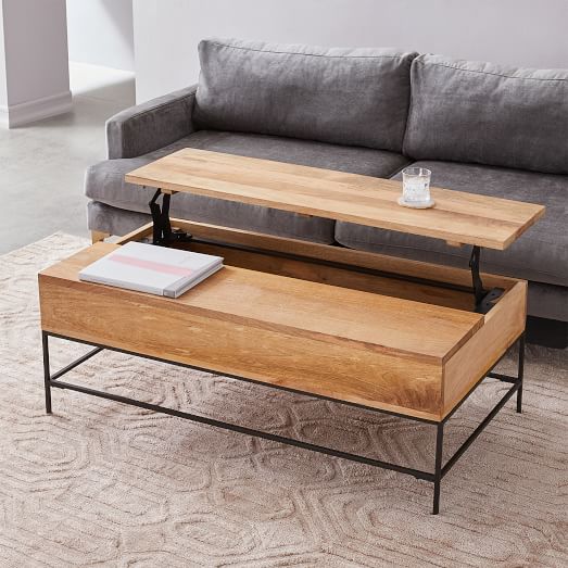 Wood Coffee Table With Storage