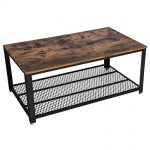 Amazon.com: VASAGLE Industrial Coffee, Cocktail Table with Storage