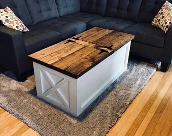 Storage coffee table | Etsy