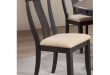 Shop Panel Back Dining Chair Upholstered seat & Black Stone, Set of