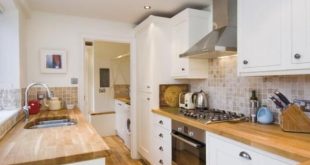 white with wood | kitchen ideas in 2019 | Cottage kitchens, Kitchen