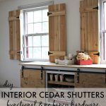DIY Interior Cedar Shutters (Pretty Handy Girl) | diy | Cedar