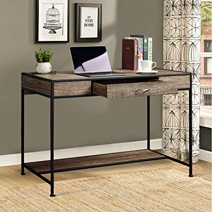 Amazon.com: Aingoo Large Writing Desk with Drawer 43x22 Rustic