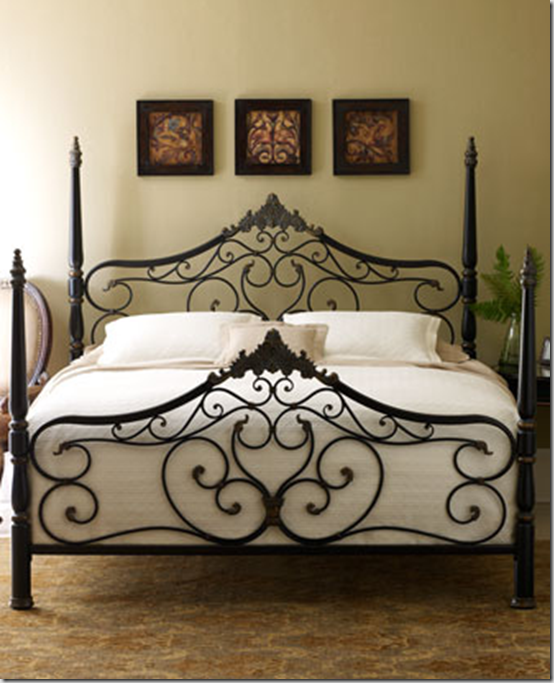 Guinevere Bed from Horchow - Heavy gauge steel in a beautifully