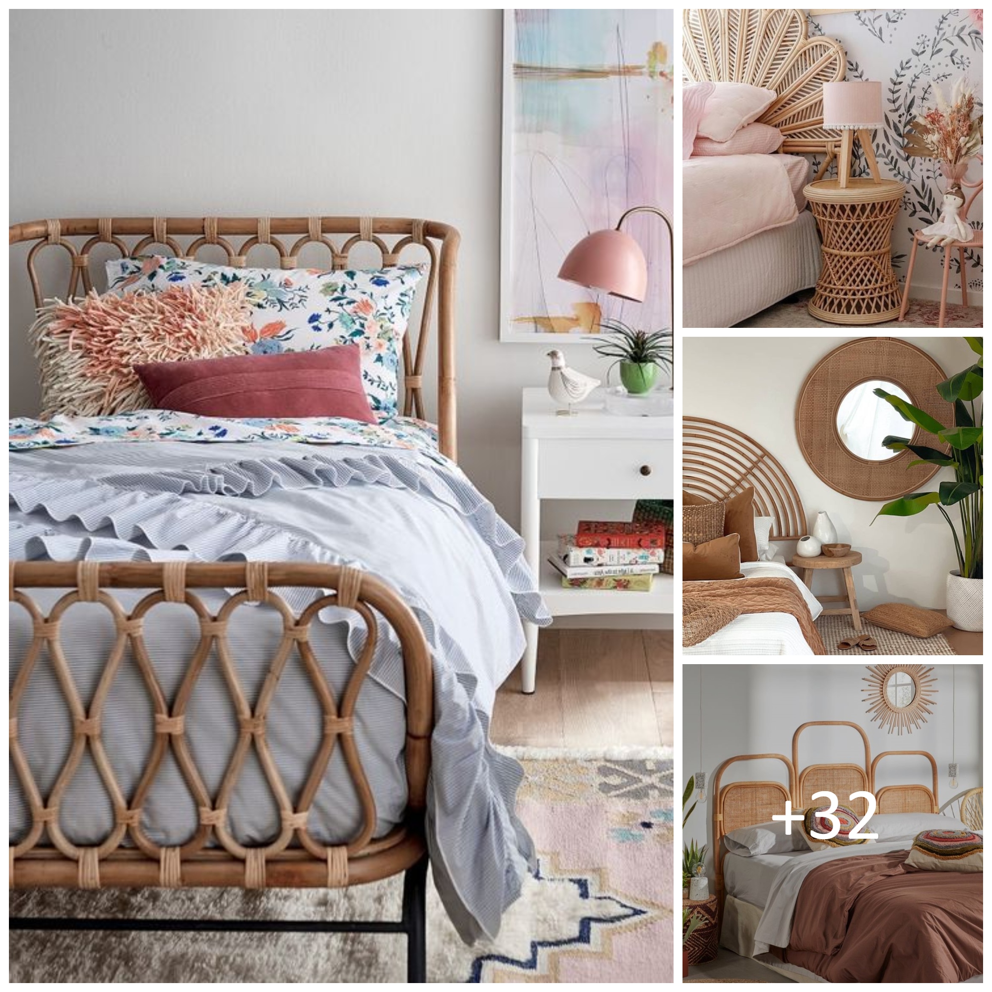 Gorgeous rattan bedroom furniture ideas
