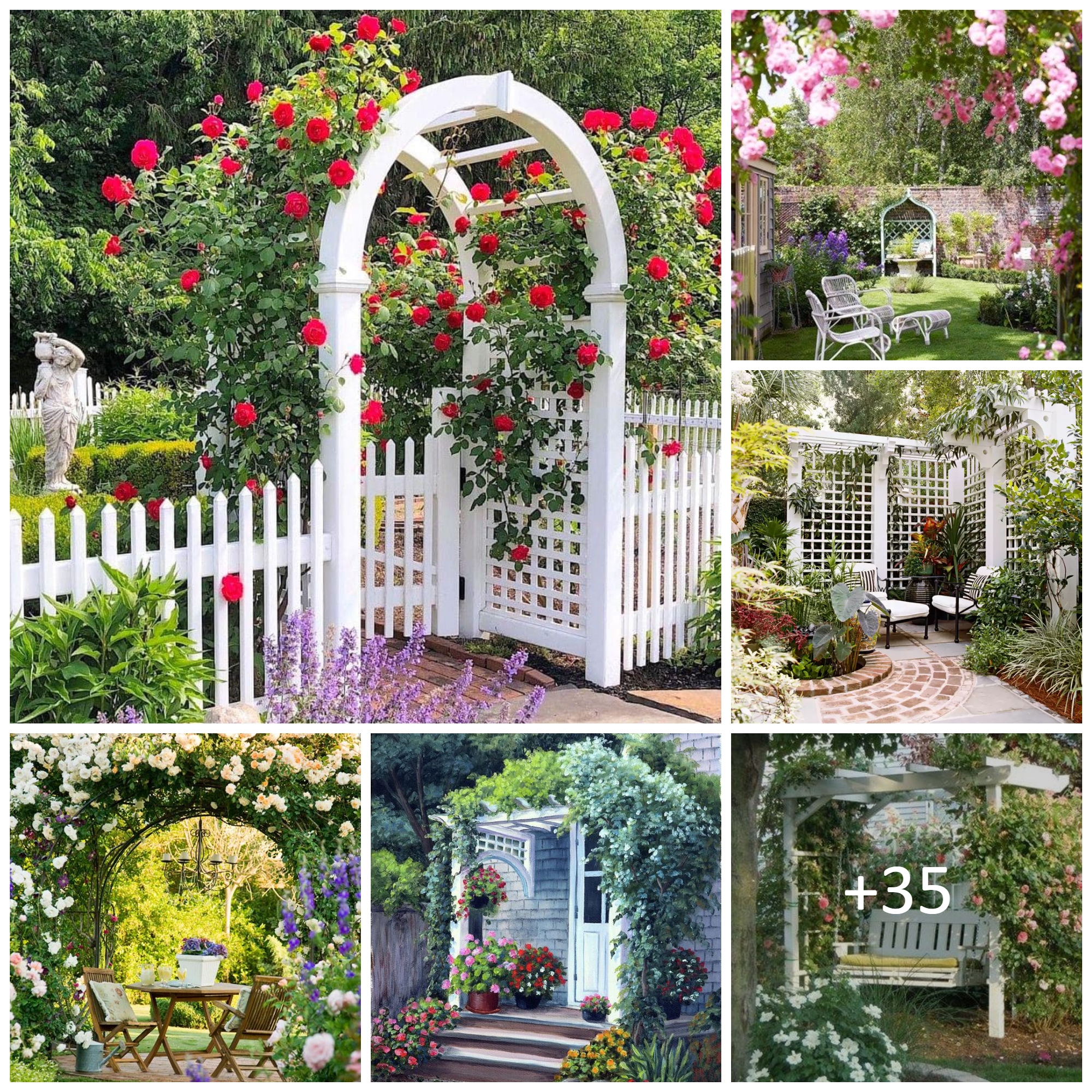 Beautiful Garden Trellis Ideas