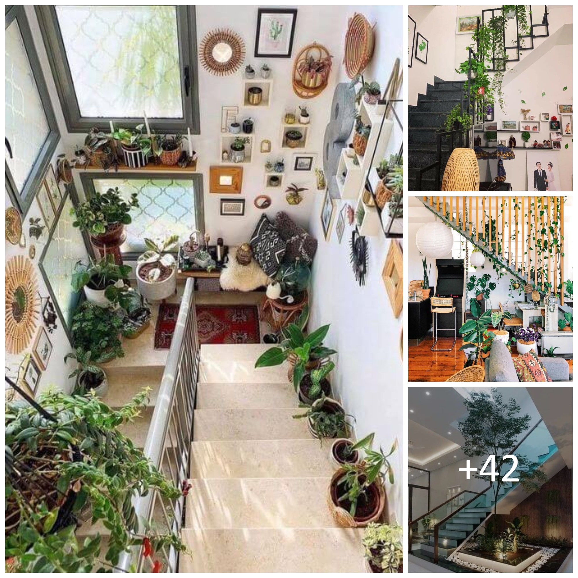 Plant Decor Ideas for That Space Under the Stairs