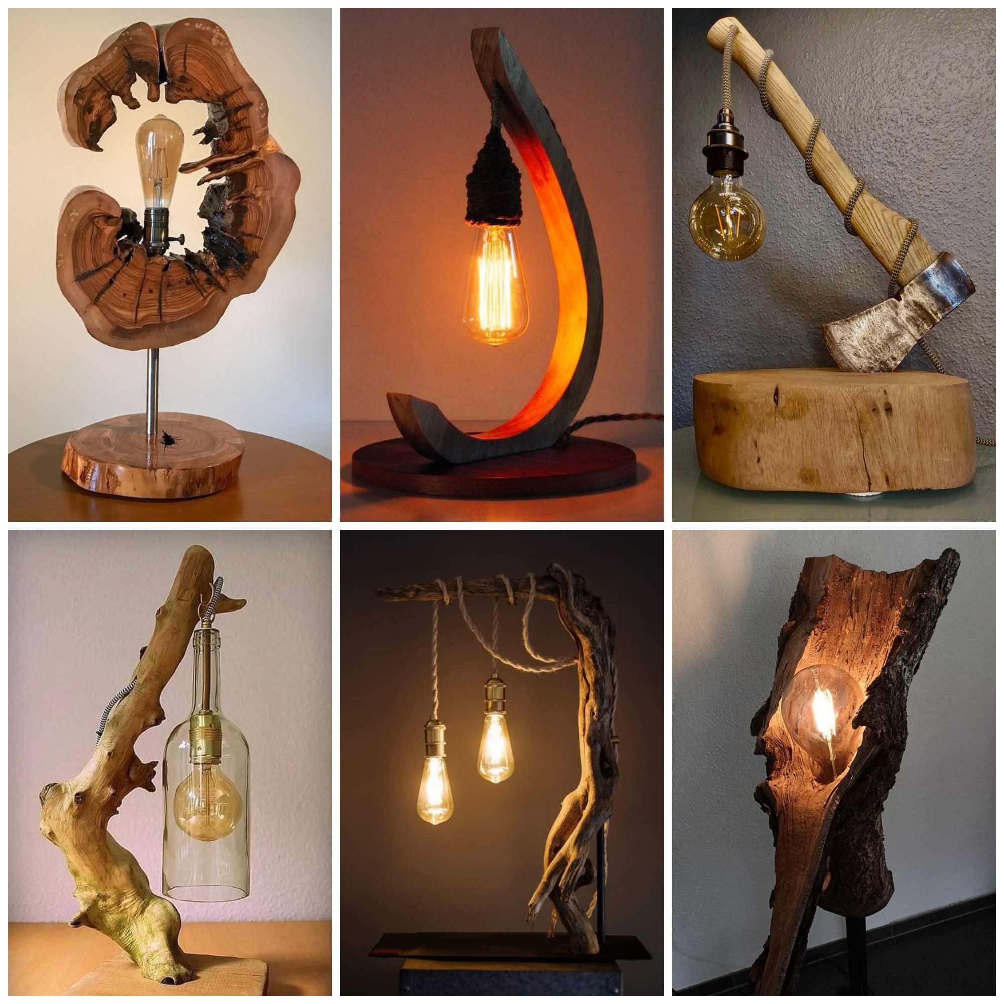 Wooden Table Lamps for Home Decors Choices